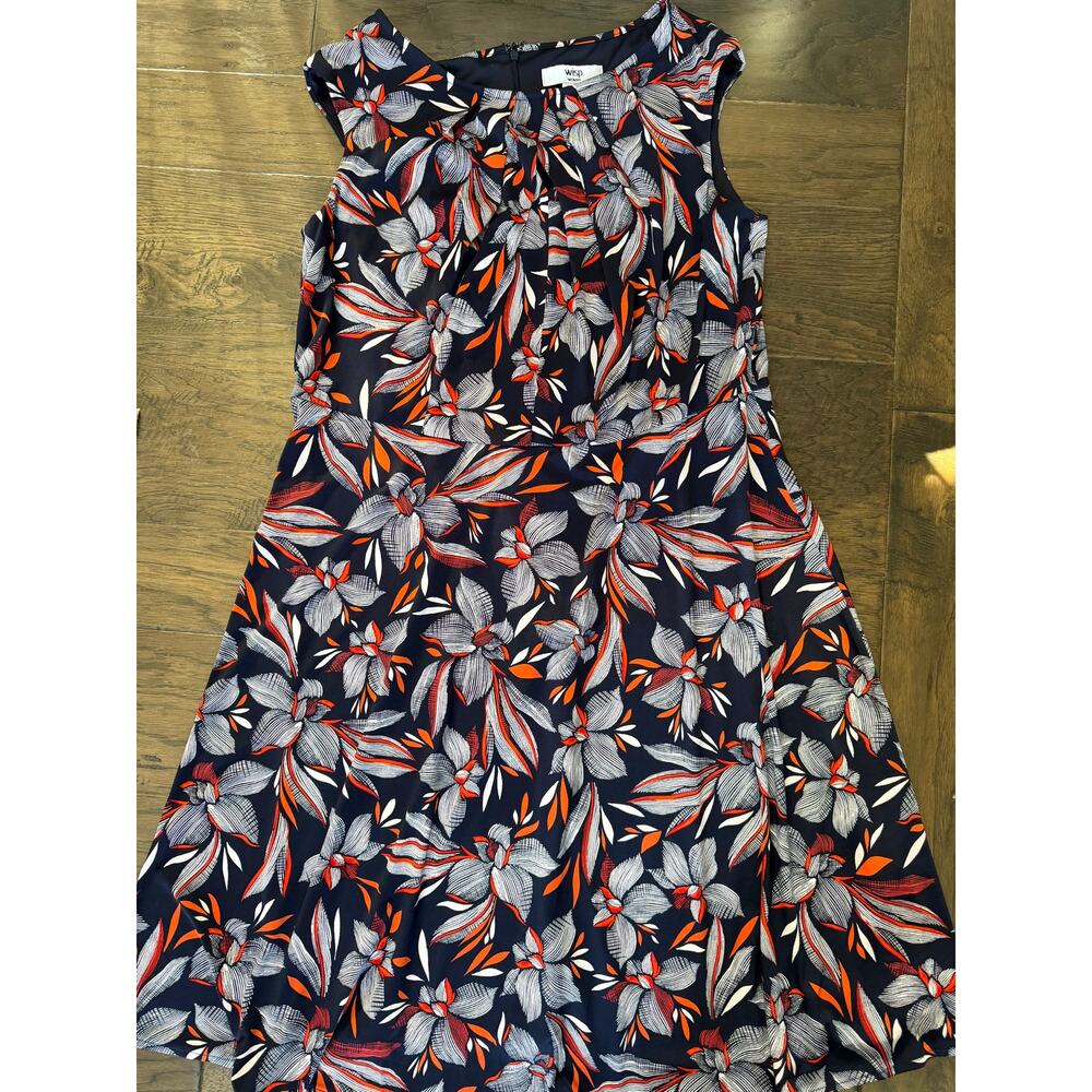 Wisp Floral‎ Sleeveless Dress-  Size 14